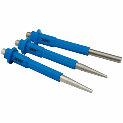 Draper NAIL/PIN/CENTRE PUNCH SET 3PCE 72041 125mm Nailset, Centre Punch and Parallel Pin Punch Set (3 Piece)