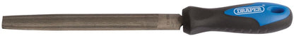 00009 Draper Soft Grip Engineers Half Round File and Handle, 150mm 8106B Sanding, Filing and Finishing Professional Trade DIY Workshop Garage Use