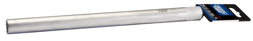 Draper 14MM 250MAG.PLUG SOCKET3/812P 01063 Spark Plug Socket, 3/8" Sq. Dr., 250mm