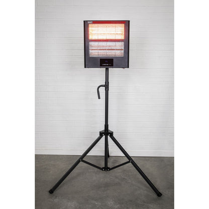 Sealey IR28CT Infrared Quartz Heater with Tripod Stand 1.4/2.8kW/230V | 1400/2800W | Electric heater with infrared quartz lamp. Suitable for wall or