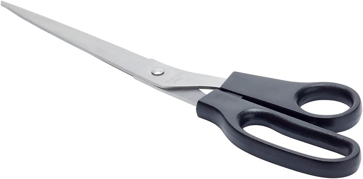 Fit For The Job 10 Inch Stainless Steel General Purpose Scissors with Plastic Handle for Decorating, Wallpaper and Everyday Cutting