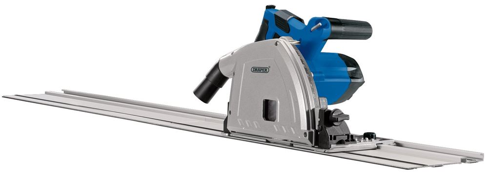 Draper DRAPER 1200W PLUNGE SAW & RAIL 57341 57341 Plunge Saw with Rail, 165mm, 1200W