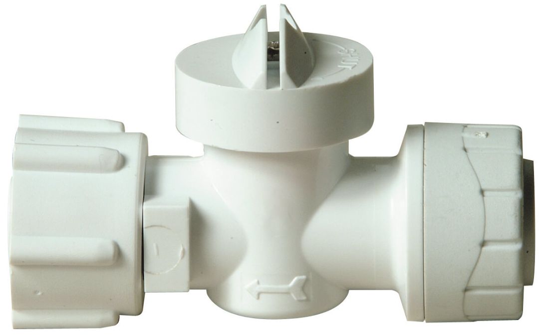 POLYPLUMB STRAIGHT SERVICE VALVE;15X1/2