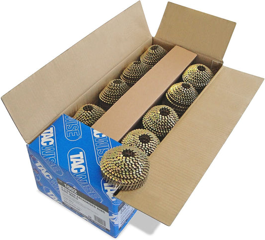 Tacwise 1002 Type 2.1 32 mm Coil Nails Galvanised Conical Top Pack of 14400 for Nail Staple Guns Trade Fixing