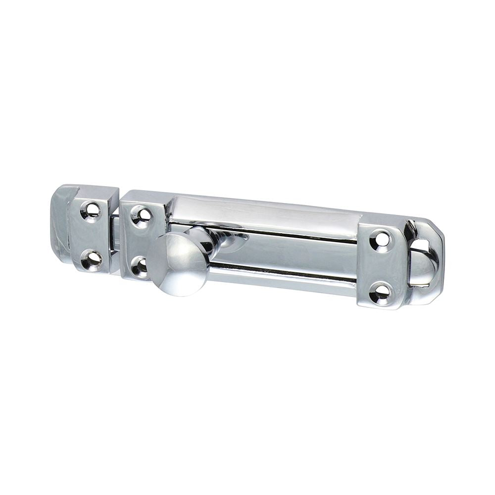 TIMCO Flat Section Bolt Pol. Chrome 110 x 25mm Pack 1