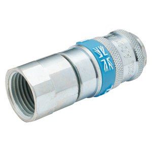 37831 Draper 1/2 Female Thread PCL Parallel Airflow Coupling (Sold Loose) Air Fittings Professional Trade DIY Workshop Garage Use