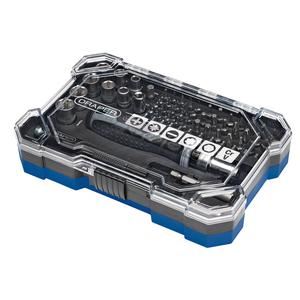 Draper SET 10 - 55PC SET Soft Grip Ratchet Screwdriver and Bit Set (55 Piece)
