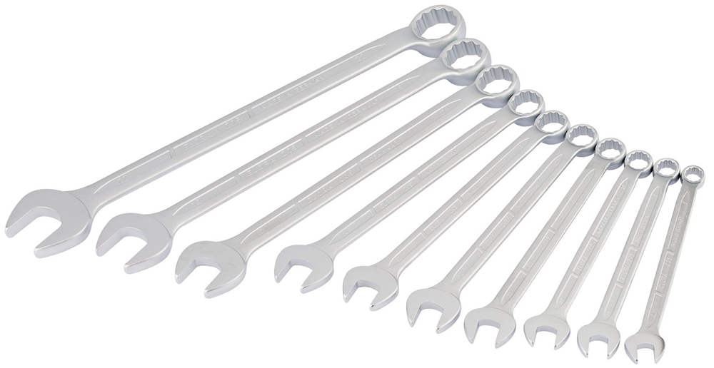 Draper 8-22MM COMBI-SPANNER SET 03082 Long Metric Combination Spanner Set (10 Piece)