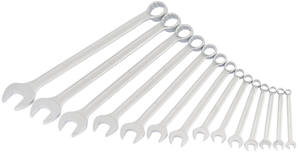 Draper 8-32MM COMBI-SPANNER SET 03107 Long Metric Combination Spanner Set (14 Piece)