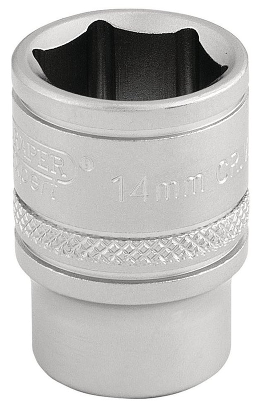 16540 Draper Expert Expert 6 Point Metric Socket, 3/8 Sq. Dr., 14mm D-MM/MS 3/8 Sockets Professional Trade DIY Workshop Garage Use