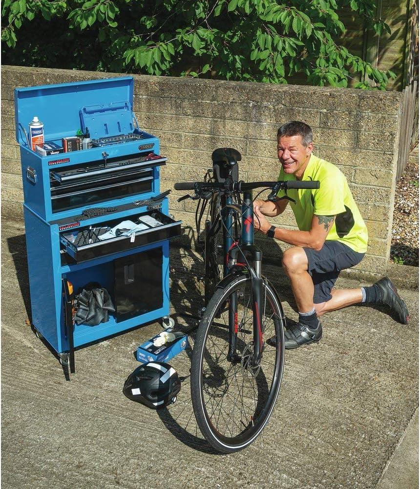 Draper 19563 Blue Roller Cabinet & Tool Chest Combo Lockable Garage Storage