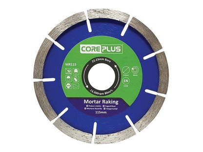 CorePlus CORDBMR115 MR115 Mortar Raking Diamond Blade 115mm
