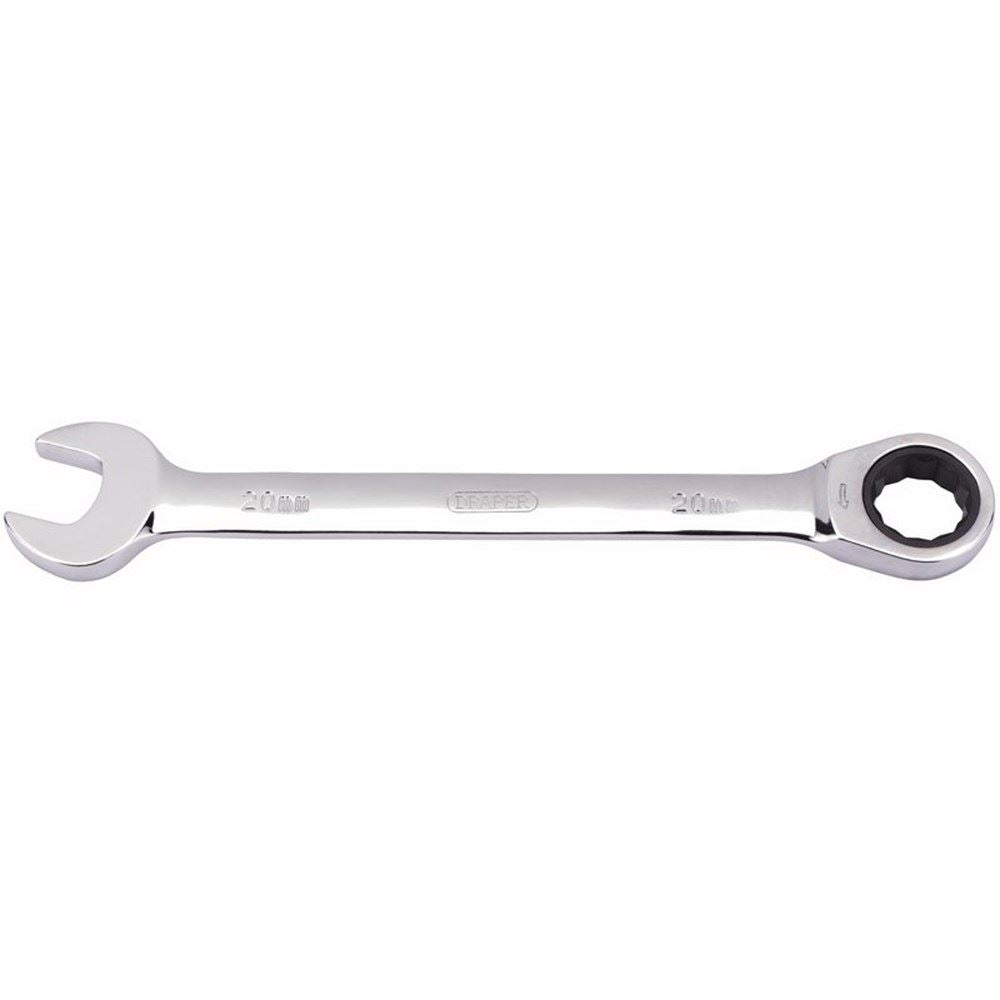 Draper 20.0MM RATCHETING SPANNER 31019 Draper HI-TORQÂ® Metric Ratcheting Combination Spanners