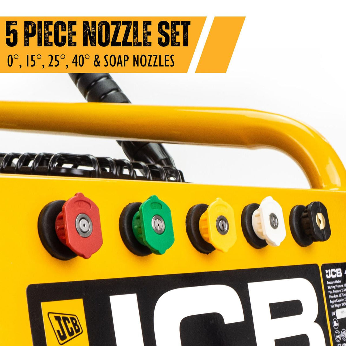 JCB JCB-PW7532P Petrol Pressure Washer 3100psi 213bar 10.7L/min 224cc Triplex AR Pump 7.5hp Jet Wash Power Cleaner Patio Driveway Car Cleaner