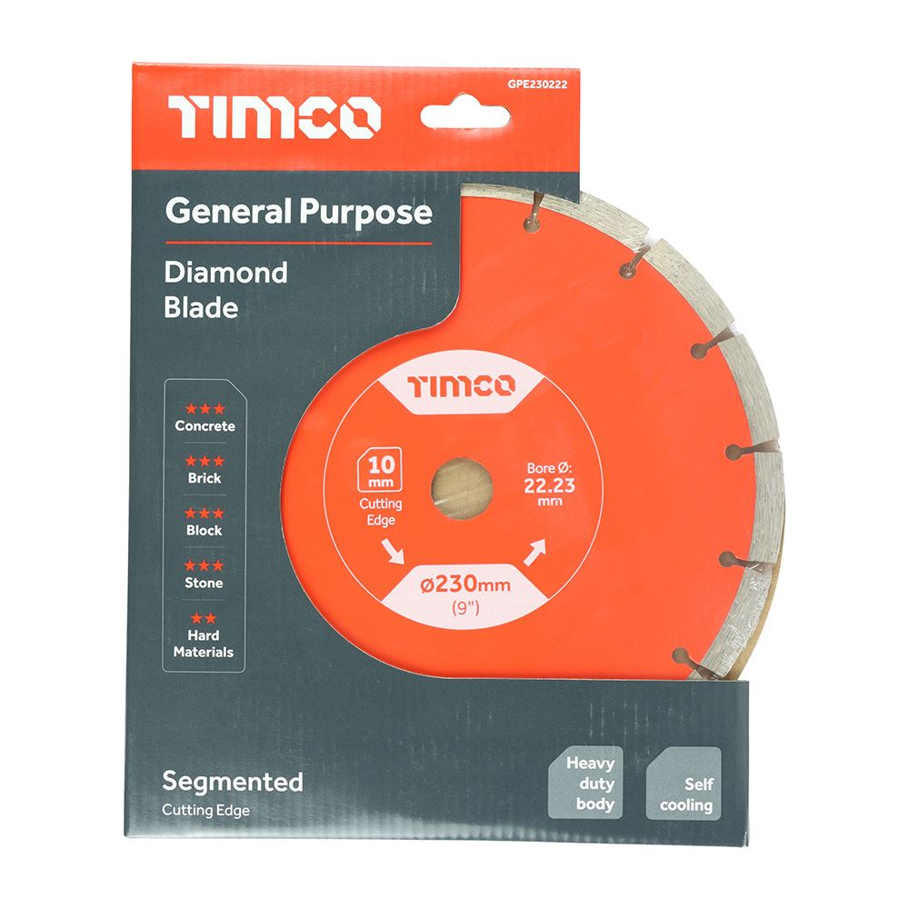 TIMCO GP Diamond Blade Seg 230 x 22.2 Pack 1