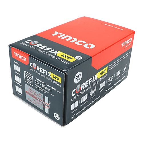 TIMCO Corefix Dot & Dab Wall Fixing 5.0 x 120 Pack 24