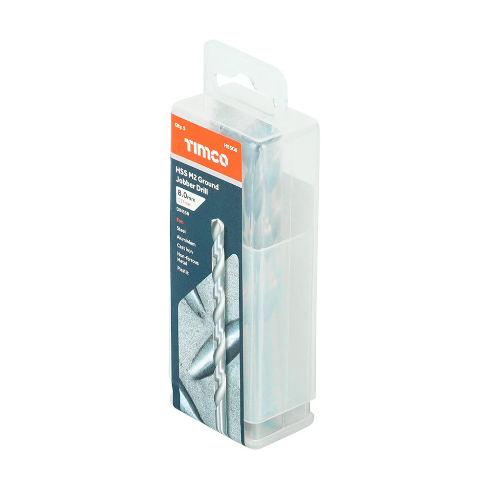 TIMCO HSS-G Jobber Drill Bit M2 21/64" Pack 5