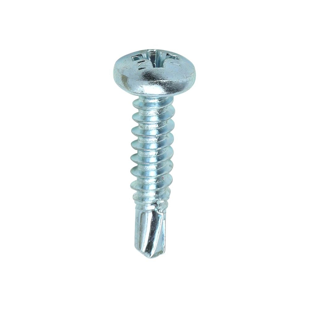 TIMCO Pan Screw PH2 S/DRILL No3 Zinc 8 x 3/4 Silver Pack 1000
