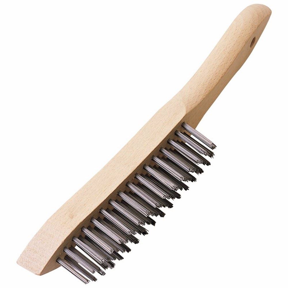 Draper H/DUTY WIRE SCRATCH BRUSH 4ROW 31563 Heavy Duty Wire Scratch Brushes, 310mm