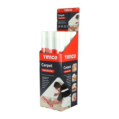 TIMCO Carpet Protective Film 25m x 0.6m Pack 1