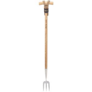 Draper STAINLESS LONG T-FORK 99031 Draper Heritage Stainless Steel Fork With Ash Long Handle