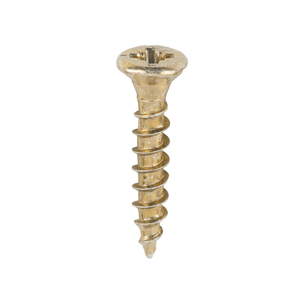 TIMCO Velocity Screw PZ2 CSK ZYP 3.5 x 20 Gold Pack 200