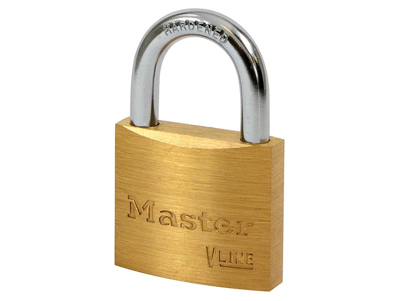 MasterLock 4140KA-2341 V Line Brass 40mm Padlock - Keyed Alike 2341