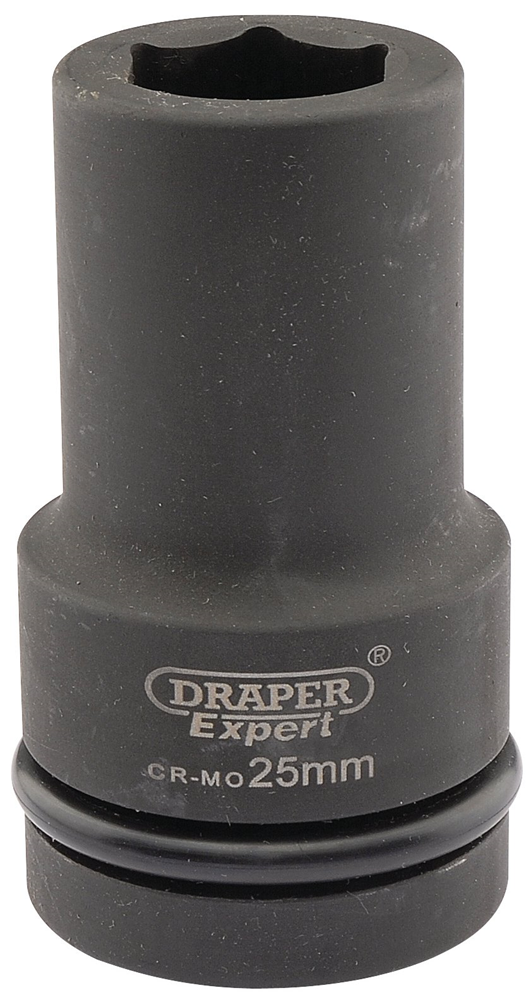 Draper 25MM IMP.DEEP SCKET 1DR 05140 HI-TORQÂ® Metric Deep Impact Sockets, 1" Sq. Dr.