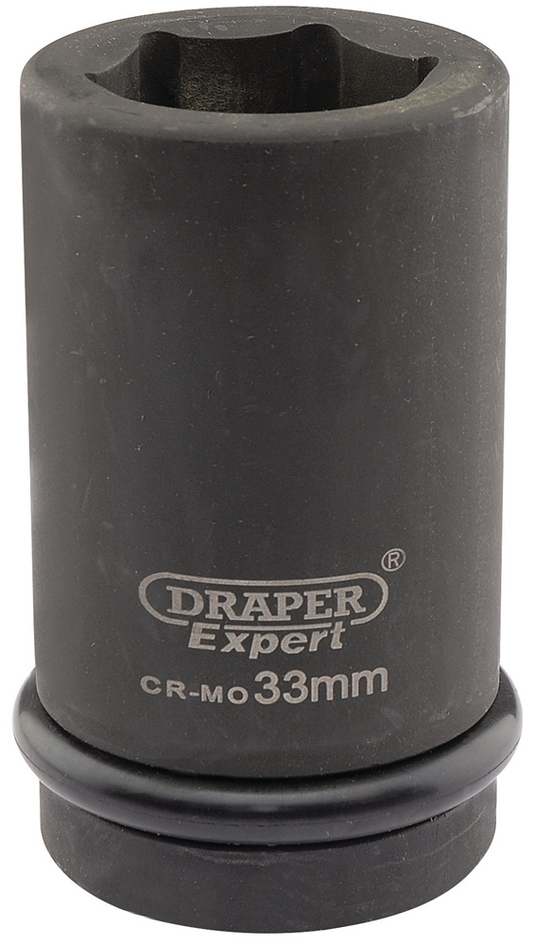 Draper 33MM IMP.DEEP SCKET 1DR 05147 HI-TORQÂ® Metric Deep Impact Sockets, 1" Sq. Dr.