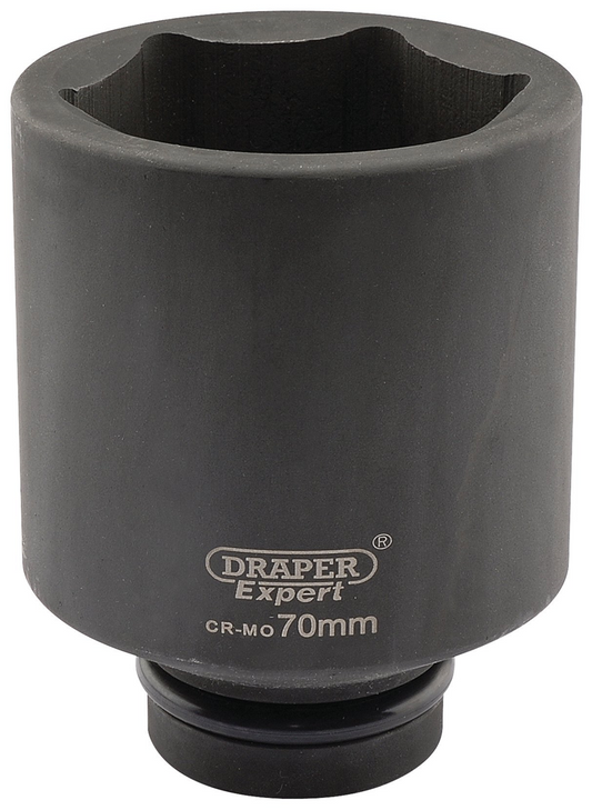 Draper 70MM IMP.DEEP SCKET 1DR 05159 HI-TORQÂ® Metric Deep Impact Sockets, 1" Sq. Dr.