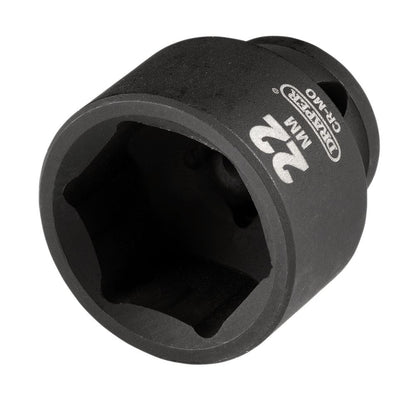 Draper 22MM IMPACT SOCKET 3/8DR Metric Impact Socket, 3/8" Sq. Dr., 22mm