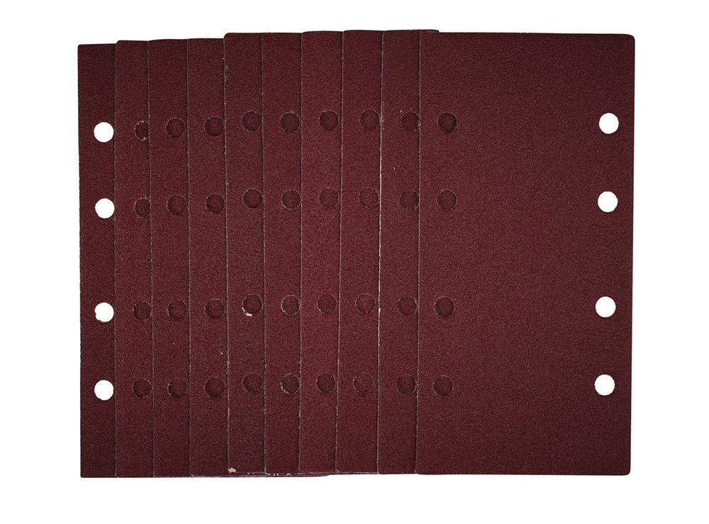 Draper SANDING SHEET 93X190MM 80G 54851 54851 1/3 Sanding Sheets with Hook and Loop, 93 x 190mm (Pack of 10)
