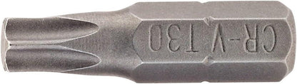 Draper 2PC 25MM T30 S/D BIT 66435 1/4" hex. Draper TX-STARÂ® E Shank Insert Bits