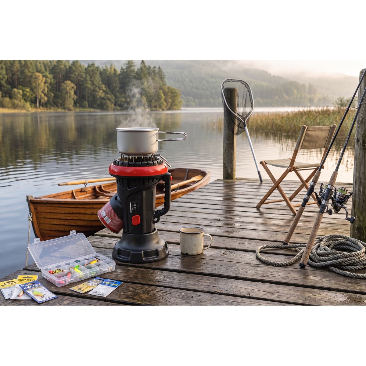 Sealey LP11 Space Warmer Portable Propane Heater and Stove 4,000Btu/hr | 4,000Btu/hr (1.2kW), Tip-Over Switch, Adjustable