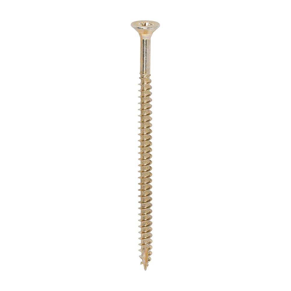TIMCO Classic Screw PZ2 CSK ZYP 5.0 x 90 Gold Pack 100