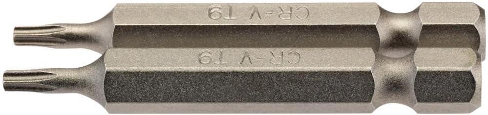 Draper 2PC 50MM T9 S/D BIT 66485 1/4" hex. Draper TX-STARÂ® E Shank Insert Bits