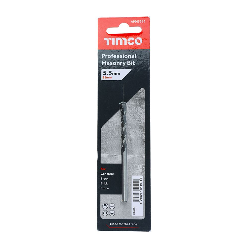TIMCO Professional Masonry Bit 5.5 x 85 Pack 1