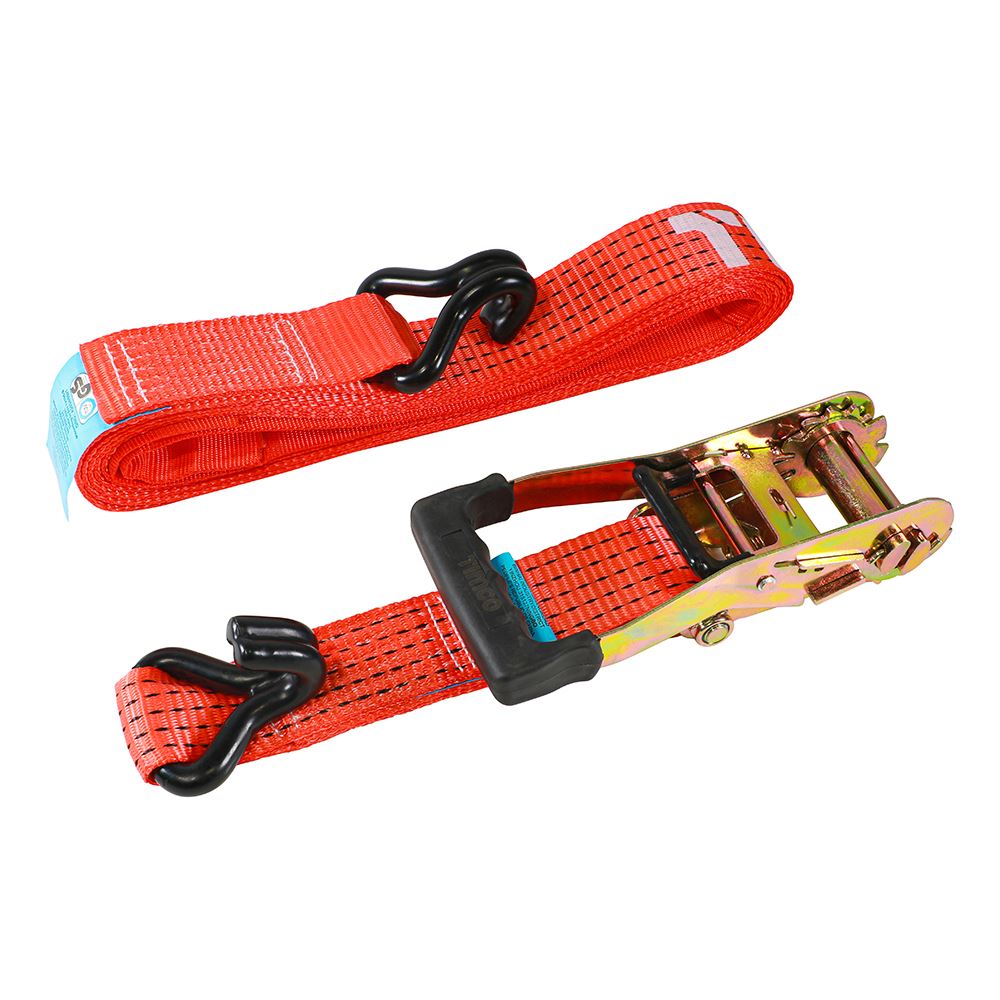 TIMCO J Hook Ratchet Straps HD 5m x 50mm Pack 1