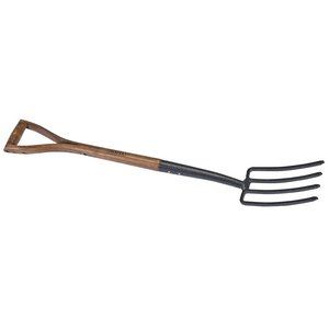 Draper CARBON STEEL BORDER FORK (ASH) 14304 Carbon Steel Border Fork with Ash Handle