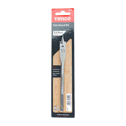 TIMCO Flat Wood Bit 13.0 x 152 Pack 1