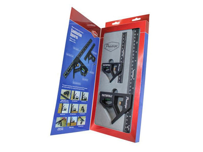 Faithfull FAICS300TCNC Prestige Combination Square Twin Pack 150mm (6in) & 300mm (12in) |