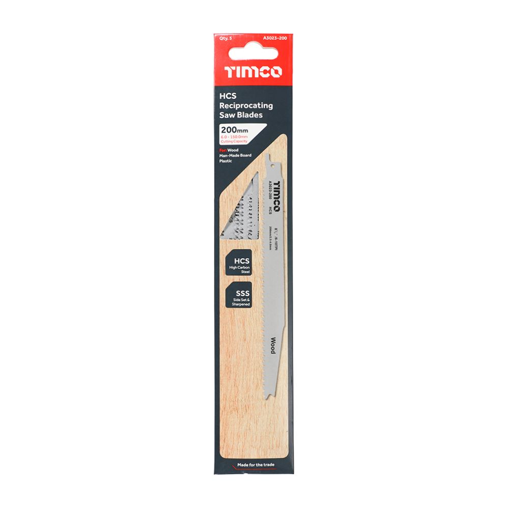 TIMCO HCS Sabre Blades for Wood S2345X Pack 5