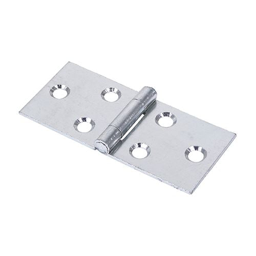 TIMCO Backflap Hinge U/C Zinc 38 x 87 Silver Pack 2