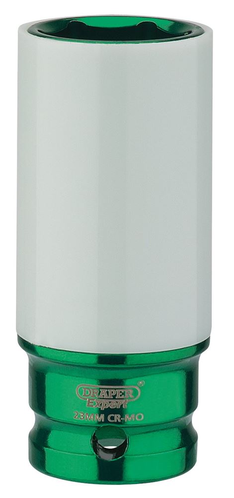 Draper WHEEL NUT SOCKET 23MM 83033 1/2" Sq. Dr. Draper Expert HI-TORQÂ® Wheel Nut Sockets for Alloy Wheels