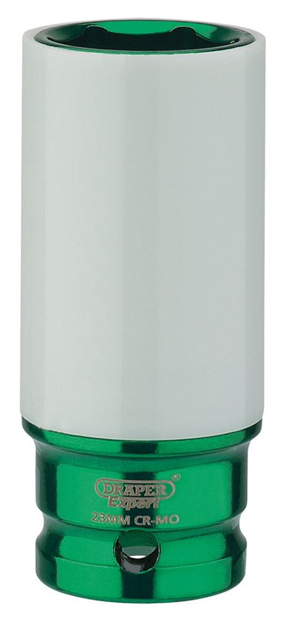 Draper WHEEL NUT SOCKET 23MM 83033 1/2" Sq. Dr. Draper Expert HI-TORQÂ® Wheel Nut Sockets for Alloy Wheels