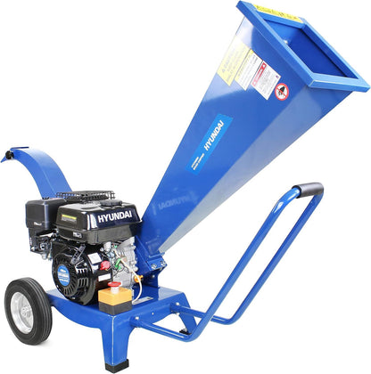 Hyundai HYCH6560 Petrol Wood Chipper 196cc 60mm 4-Stroke Garden Shredder Mulcher Garden Shredder Mulcher