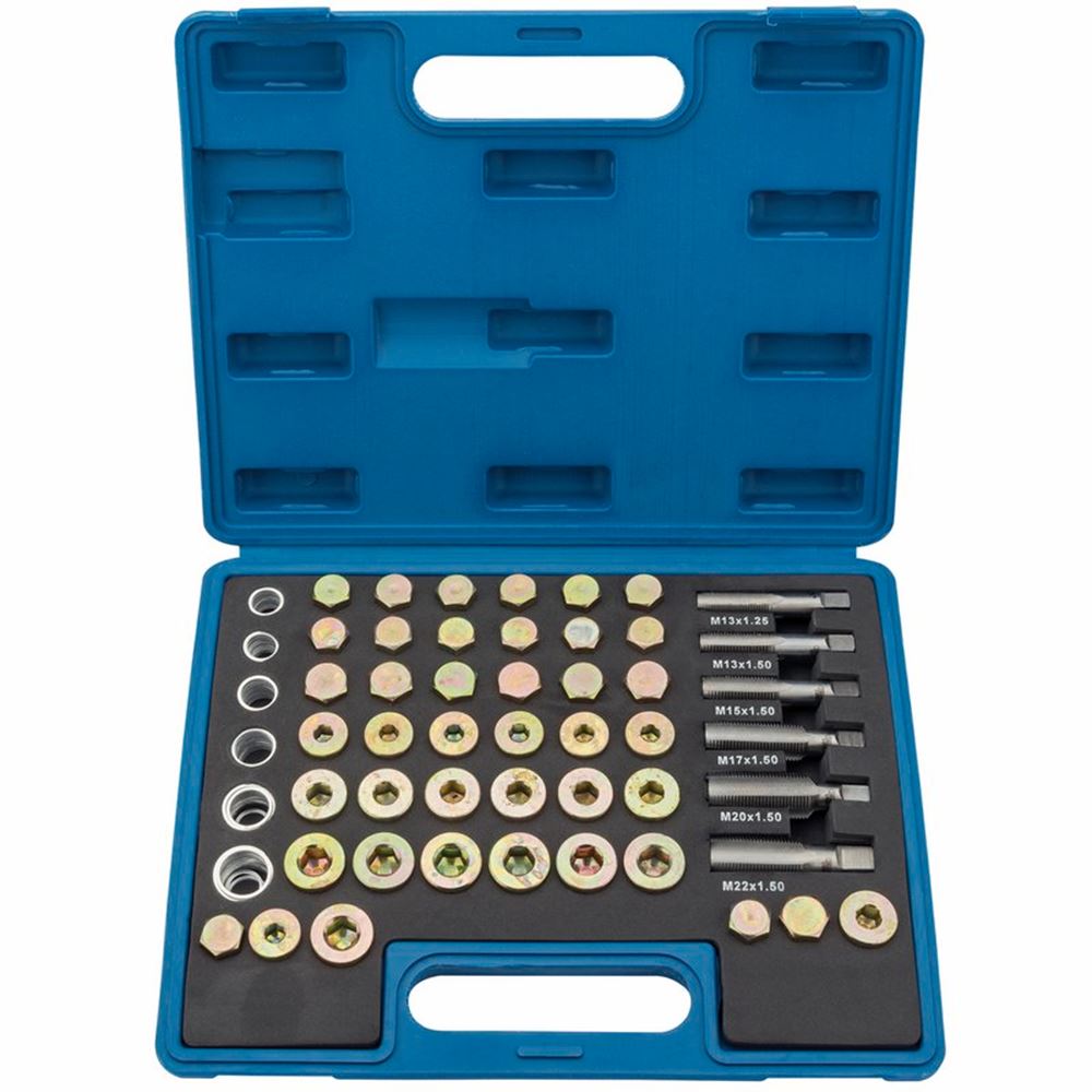 Draper 120PC SUMP PLUG REPAIR KIT 36631 Oil Sump Plug Repair Kit (120 piece)