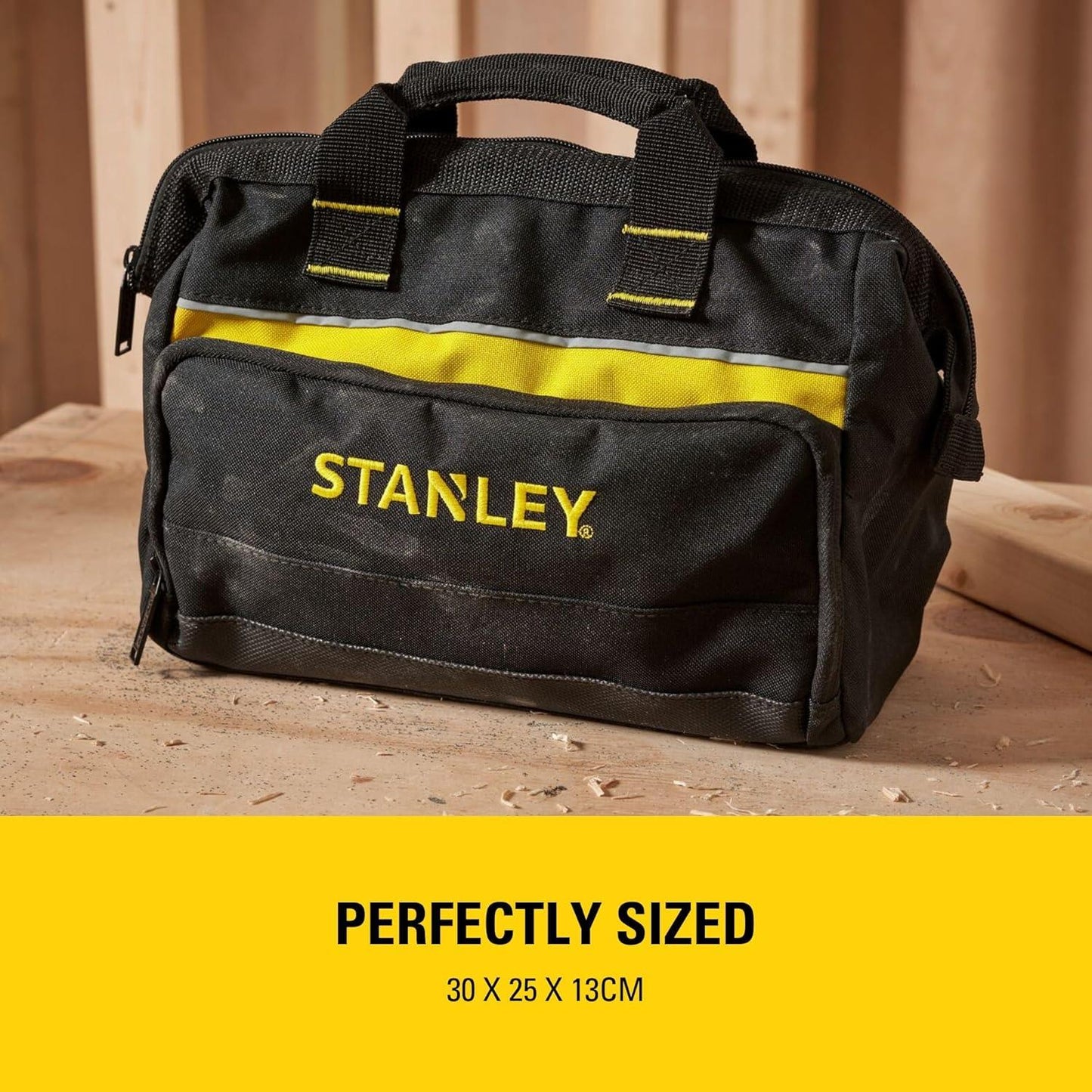 STANLEY 1-93-330 Tool Bag 30cm 12in Heavy Duty Zip Storage Carry Case