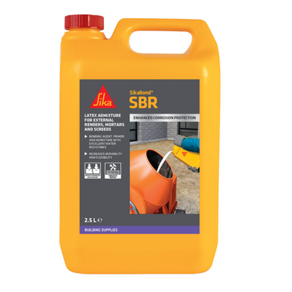 4 x SikaBond SBR+ Waterproof Bonding Agent & Mortar Admixture 5L Plaster Render
