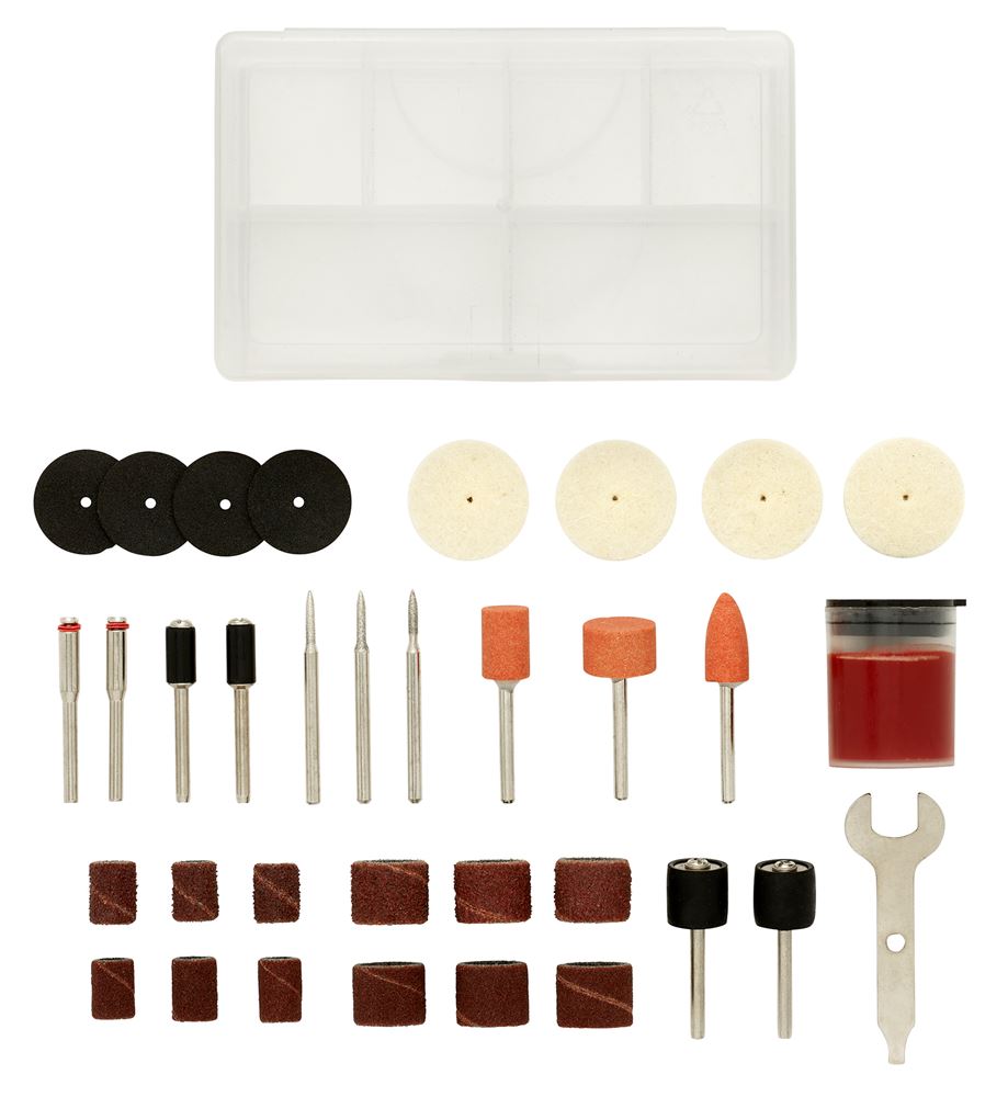 Draper 32PCS ACCESSORIES SET 08954 Accessories Set for D20 Engraver/Grinder (32 Piece)